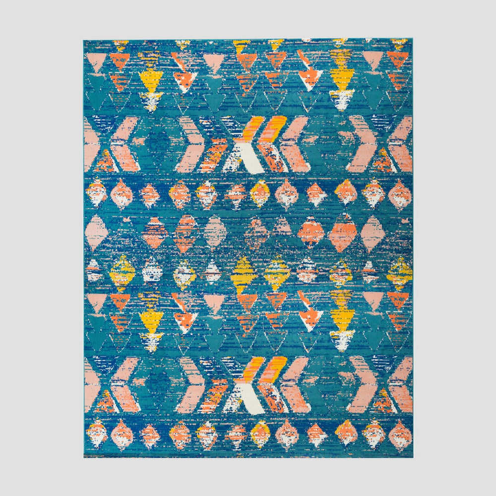 5' x 7' Dab Marks Outdoor Rug Blue - Opalhouse™