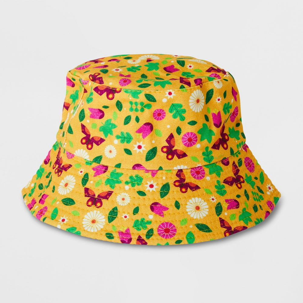 Butterfly Gardening Sun Hat Pink One Size - Kid Made Modern