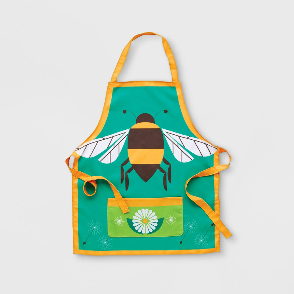 Bee Gardening Apron Yellow One Size - Kid Made Modern