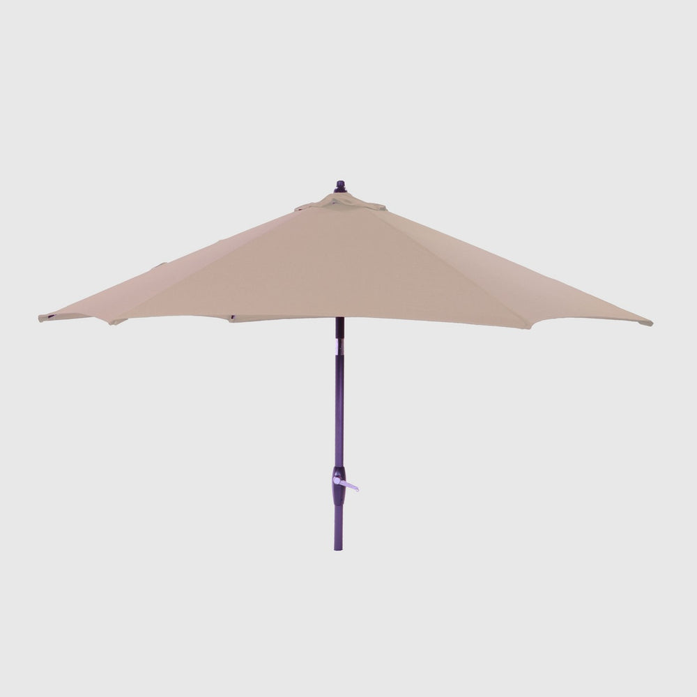 9' Round Patio Umbrella Tan - Black Pole - Threshold™