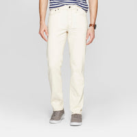 Men's 32 Slim Fit Jeans - Goodfellow & Co Natural White 34x32