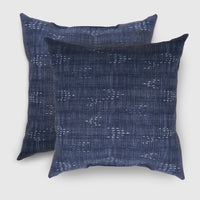 2pk Square Staccato Outdoor Pillows Navy - Threshold™