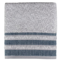 Cubes Bath Towel Navy - Saturday Knight Ltd.