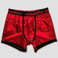 Men's Cuddle Monster Boxer Briefs - Red L