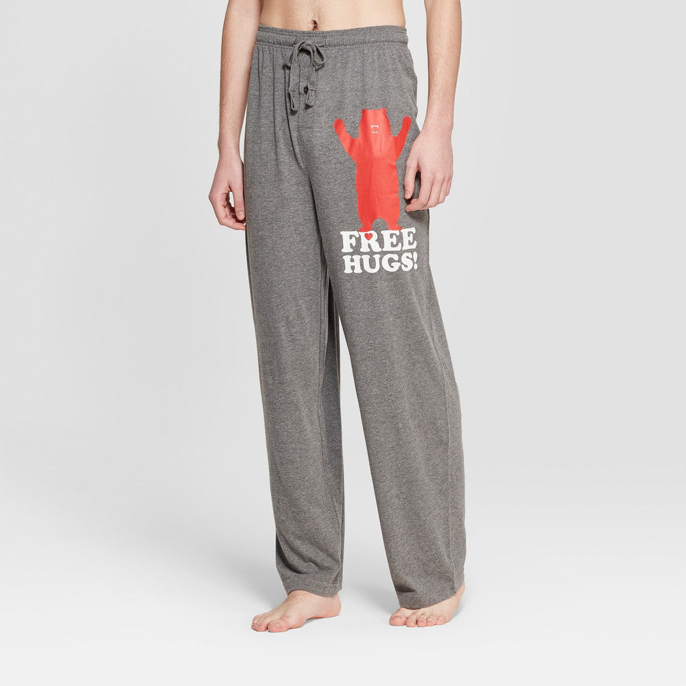 Men's Free Hugs Pajama Pants - Gray S
