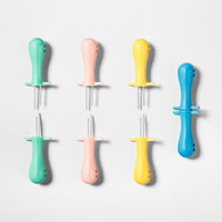 8pk Summer Corn Holders Green/Pink/Yellow/Blue - Sun Squad™