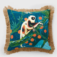 Monkey Fringe Outdoor Pillow Green - Opalhouse™
