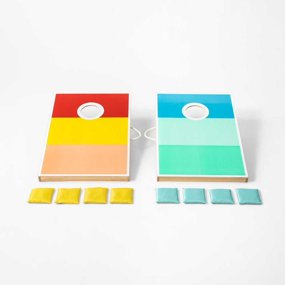 Bean Bag Toss Set Color Block Variegated Stripe Large - Sun Squad™