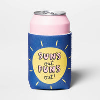 Sun's Out, Fun's Out! Can Cooler - Blue - Sun Squa