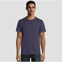 Hanes Premium Men's Short Sleeve Black Label Crew-Neck T-Shirt - Navy L