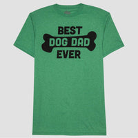 Men's Dog Dad Short Sleeve Graphic T-Shirt Paradise Green M