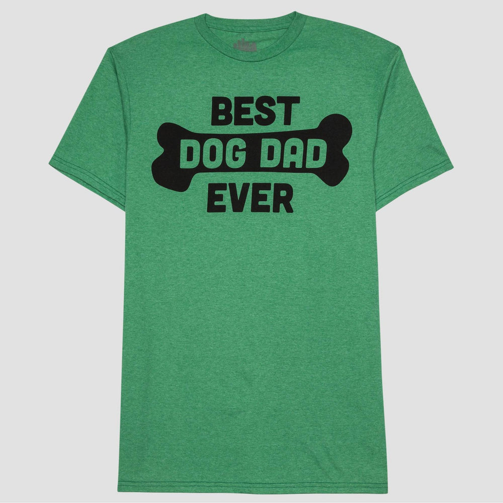 Men's Dog Dad Short Sleeve Graphic T-Shirt Paradise Green M