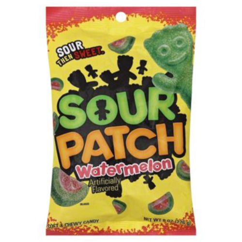 Peg Bag Sour Patch 8Oz Watermelon 8.00Oz