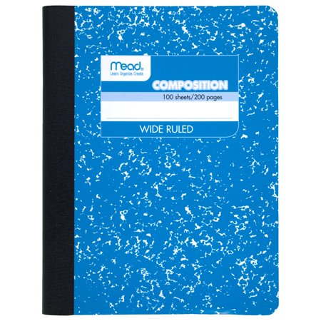 Wide Ruled Composition Notebook (Colors May Vary) - Unison