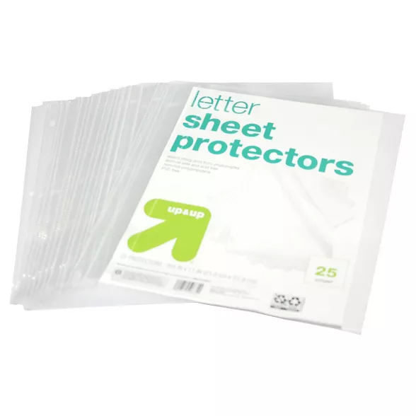 Sheet Protectors Letter 1ct Clear - Up&Up™