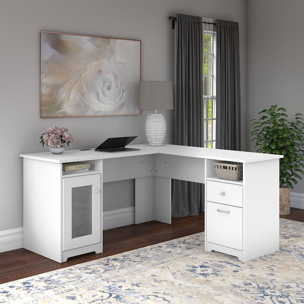 Bush Furniture Cabot 60W L Shaped Computer Desk