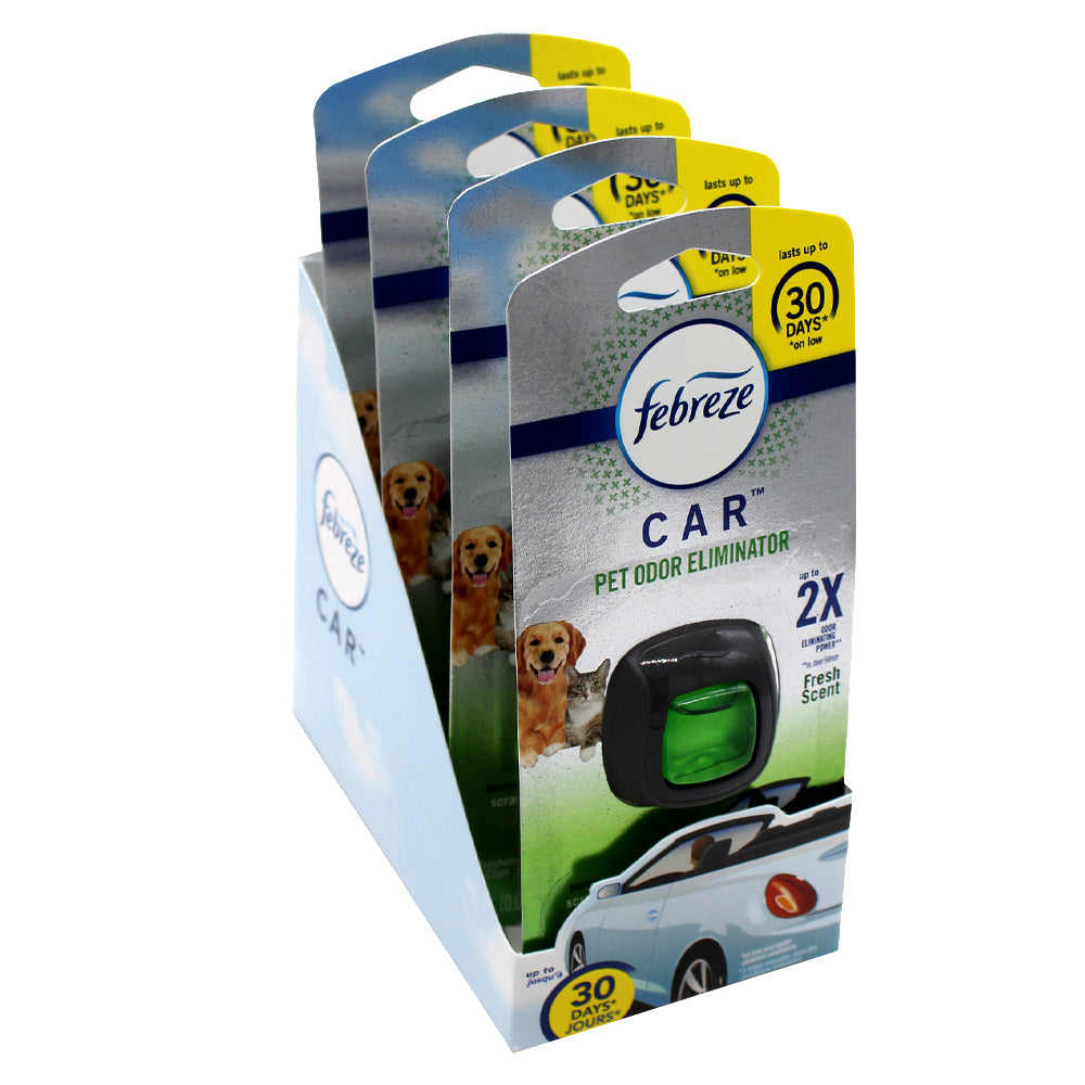 Febreze Car Air Freshener 0.06 Oz Vent Clip Pet