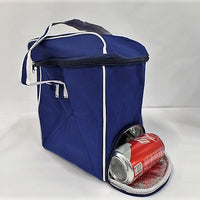 Insulated Portable 12 Can Cooler Bag in Navy