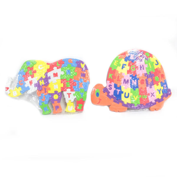 Turtle & Elephant Foam Educational Puzzle - Set of 2