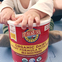 Earth's Best Organic Baby Formula, Dairy Based Powder Infant Formula with Iron, Non-GMO, Omega-3 DHA and Omega-6 ARA, 21 oz DLC: 09-FEB24