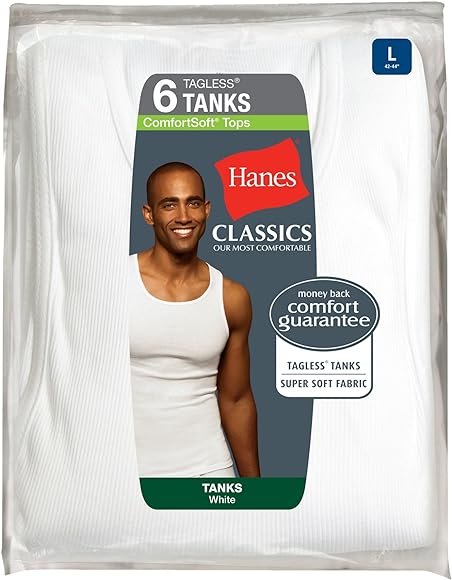 Hanes Best 6-Pack Tank (Assorted Colors)