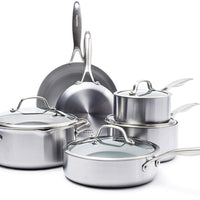 Greenpan 10Pc Ss Cookware