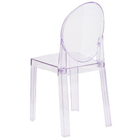 Flash Furniture Ghost Counter Stool in Transparent Crystal with Oval Back