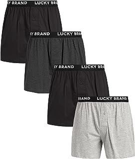 BKO**Lucky Brand Men's 4 Pack Knit Boxer S 28-30