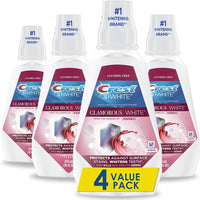 Crest 3D White Glamorous White Alcohol-Free Whitening Mouthwash, Arctic Mint (32 fl. oz., 1 pk.)