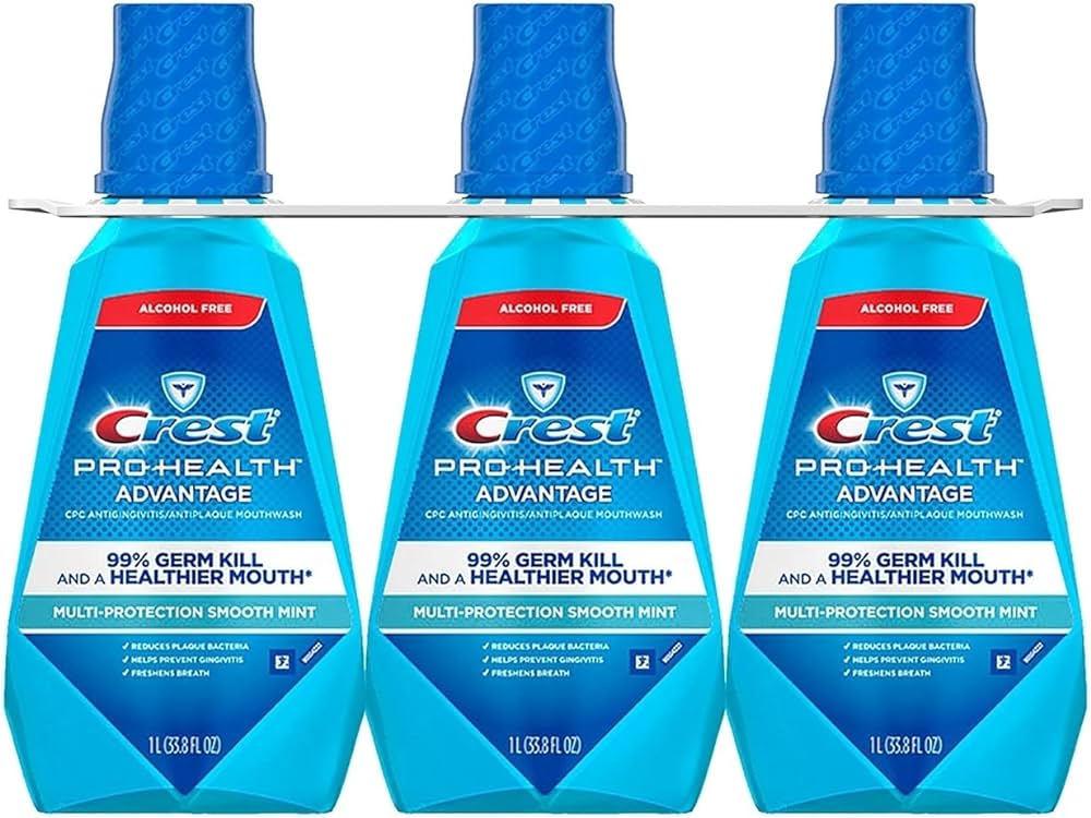 Crest Pro-Health Advantage Multi-Protection Mouthwash, Smooth Mint (33.8 fl. oz., 1 pk.)