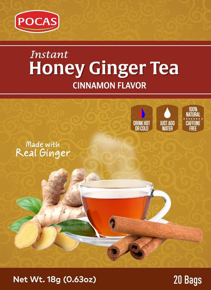 Pocas Honey Ginger Tea With Cinnamon 20Pk