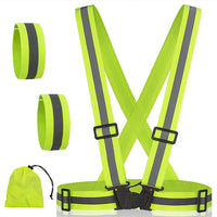H/A Reflective Safety Vest Running Gear - High Visibility Reflective Belt