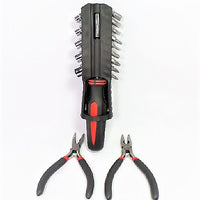 15 in 1 Ratchet Screwdriver with Two Plier Set