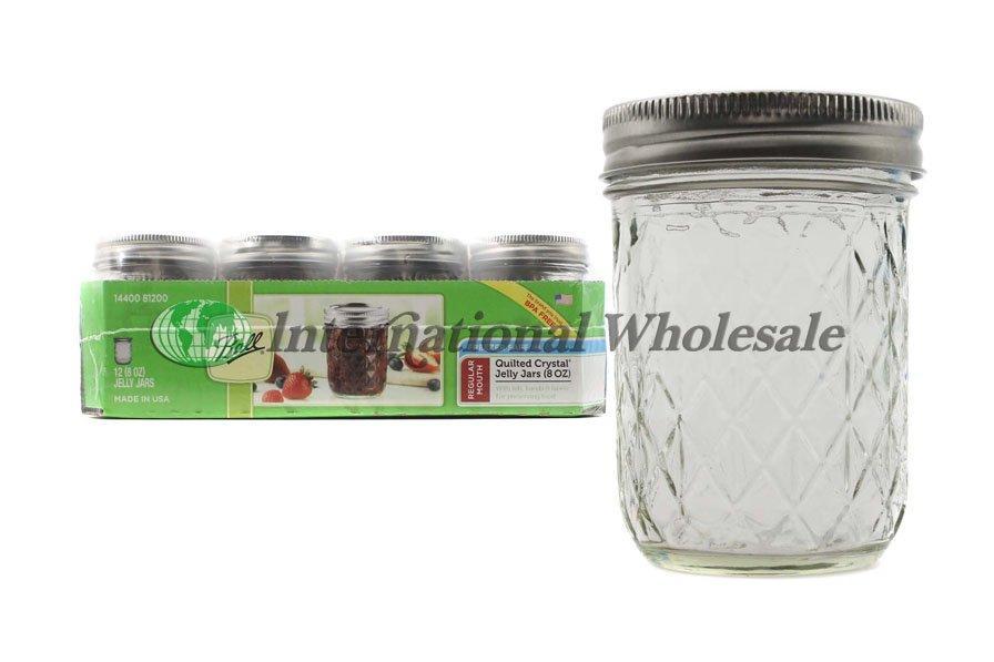Ball Quilted Crystal Jar 12/8 Oz