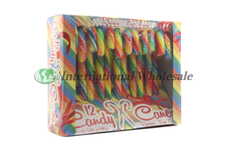 Candy Canes Rainbow 12Pk 5 Oz