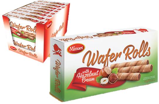 Minuet Wafer Roll 2.65 Oz Hazelnut Cream