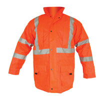 High Visibility Reflective Parka Orange