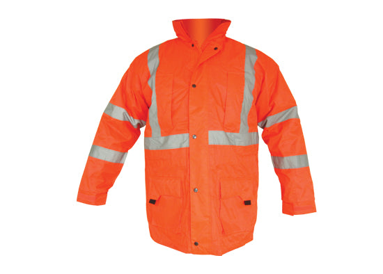 High Visibility Reflective Parka Orange