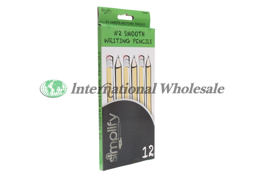 Pencils W Erasers Simplify 12pk