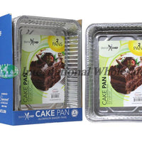 Sc Aluminum Cake Pan 2/24 Ct/ lot de 2 moules larges à gâteau