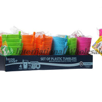Plastic Tumbler W Strw 9.6oz/285ml