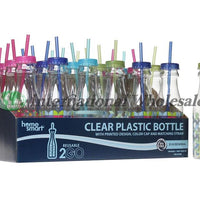 Drink Bottle Prtd W Straw  (650mL)