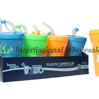 Gobelet en plastique couvercle et paille 950 Ml     / Plastic Sip Mug W Lid/Straw MCI