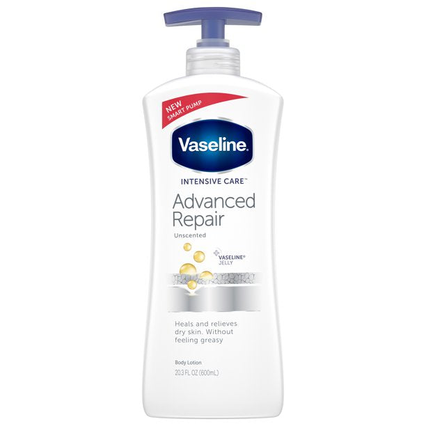 Vaseline Intensive Care hand and body lotion Advanced Repair Unscented 20.3 Oz. MCI