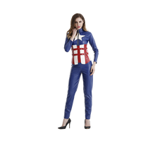 Women's Sexy American Hero Faux Leather Costume (XL)