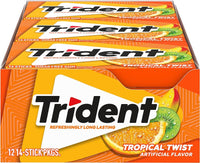
              Trident Tropical Twist Sugar Free Gum (14 pieces, 15 pk.)
            