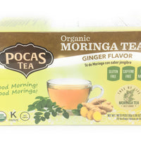 Organic Moringa Tea Ginger Flavor DLC : 10-AUG23. MOUA