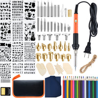 Kit de combustion du bois, outil professionnel de stylo à bois, outils créatifs de bricolage, brûleur à bois pour gaufrage/sculpture/pyrogravure, convient aux débutants, aux adultes