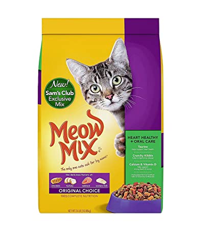 Meow Mix  Dry Cat Food, Heart Health & Oral Care 24 lbs./10.88Kg