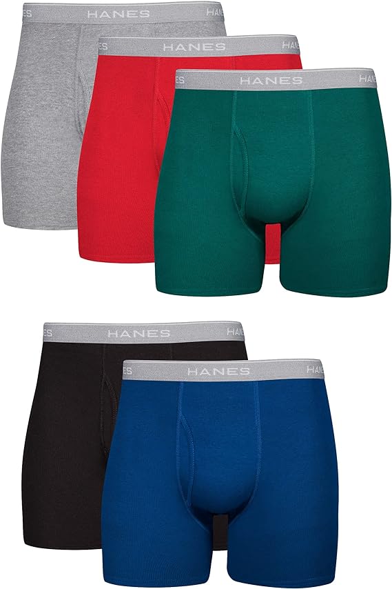 Hanes Best 5-Pack Boxer Brief (Assorted Colors)